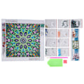 Miniatyrbillede 8 af 8: 5D Specialformet Diamantmaleri Mandala Blomster DIY Dekorativ Stue Soveværelse Håndværk
