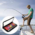 Miniatyrbild 5 av 8: Luminous Wood Shrimp Squid Hook Lures Shrimp Bait with Squid Jigs Hooks Cuttlefish Sleeve Jig Hooks Hard Artificial Lures