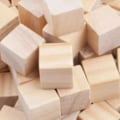 Pikkukuva 7 / 8: 100 kpl 2 cm:n neliömäiset puukuutiot hienohiottava käsintehty ympäristöystävälliset puukuutiot askarteluun