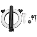 Miniatyrbillede 2 af 8: P40D‑5 Mobiltelefon Bluetooth Selfie Stick 6in LED Fyldlys Stativ Live Broadcast Stativ