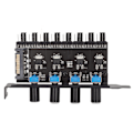 Pikkukuva 4 / 8: PC-tuulettimen napa PC 8-kanavainen tuulettimen napa 4 nuppia jäähdytystuulettimen nopeuden säädin prosessorin runkoon HDD VGA PWM tuulettimen vesijäähdytysjärjestelmä
