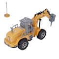 Miniatyrbild 2 av 8: RC Grävmaskin 1/30 Skala Simulering Hög Hastighet 4 Kanaler Byggfordon Leksak för Barn Pojkar