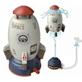 Miniatyrbillede 1 af 5: Archirocket - Archi Raket Affyrer, 2024 Sommer Vandraket Sprinkler Børnelegetøj - CNJR Space Rocket 3m vandslange