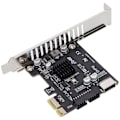 Pikkukuva 8 / 8: PCIE-sovitinkortti USB 3.1:een Compact Hard Disk -laajennuskortti Tietokonetarvikkeet pöytäkoneille