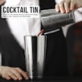 Miniatyrbillede 8 af 8: Bar-værktøj i rustfrit stål Boston Shaker Cocktail Shaker Sæt Cocktail Tin Bartender BarwareSølv