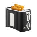 Miniatyrbilde 1 av 8: Multifunksjonell brødrister i legering med 2 skiver og avtakbart brett for frokost, EU-plugg 220 til 240V 800W