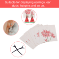 Miniatyrbilde 7 av 8: 100 stk Ear Stud øredobber Display Oppbevaring Papir Smykker Kort Hårnål Oppbevaringskort