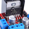 Miniatyrbild 5 av 5: 3-pack L298N Motorbräda Modul Dubbel H-brygga DC Motor Drivrutin Styrbräda Stepper för Arduino Röd