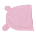 Miniatyrbild 2 av 8: Nyfödd mössa Bomull Hög elasticitet Mjuk hudvänlig Lätt Andas Varm Rosa Söt Björnöra Cap Baby