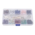 Miniatyrbillede 5 af 8: 240 stk Lava Rock Stone Beads Kit 10 Styles Multicolors 8 mm Diameter til DIY armbånd smykker fremstilling
