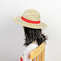 Miniatyrbillede 3 af 3: Luffy Cosplay Halmhat - 35cm