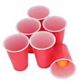 Miniatyrbilde 5 av 8: Øl Pong Spill Kopper 24 Bordtennisballer 24 Kopper Plast Interessant Bærbar Gjenbrukbar Ølkopper Pong Sett for Fest Fritidsspill Utendørs