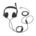 Miniatyrbild 1 av 8: Call Center Headset Brusreducerande Mic Stöder Högtalarvolymjustering 3,5 mm Business Headset