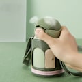 Miniatyrbilde 5 av 8: Barneisolert kopp 480 ml Langvarig isolasjon Rustfritt stål Tegneserie Vakuumkopp med avtakbar kopphylse Grønn