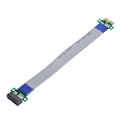 Pikkukuva 5 / 8: PCIE-jatkokaapeli 1X Riser-kortin jatke Kaksinkertainen nopeus Uros-Naaras-sovitin Nauha EP051