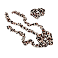 Miniatyrbillede 4 af 8: Varmefri hårkrøllemaskine med scrunchie Varmefri krøllestang pandebånd Sovende hårruller Stylingværktøj Leopardprint