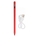 Miniatyrbilde 1 av 8: Active Capacitive Stylus USB Lading Kobberspiss Touch Screen Pen for mobiltelefon og nettbrett Rød