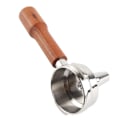 Pikkukuva 2 / 8: 58mm Portafilter Yhden Pään Uutto Massiivipuukahva Ruostumaton Teräs Tee Kahvi Portafilter C1 Tyyli Ruusupuu