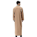 Miniatyrbilde 3 av 4: Islamsk saudiarabisk lang kappe Thobe Kaftan i kamel farge