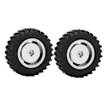 Pikkukuva 5 / 8: 2 kpl/setti 55 mm metalliset vanteet ja renkaat Axial SCX24 1/24 RC-autoon, hopeanväriset