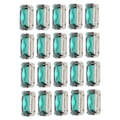 Pikkukuva 8 / 8: 20 kpl DIY Claw Diamonds Häämekko Retro muoti askartelulasivaatekoristeet 13 x 18 mm smaragdinvihreä suorakulmio lasikynsi timantti