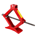 Pikkukuva 5 / 8: Scissor Jack Professional auton tavaratilan renkaan rautakahvainen nostotyökalu punainen Outdoors1T:lle