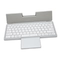 Miniatyrbillede 6 af 8: Tablet-tastaturhuse med touchpad, aftagelig samtidig driftstilstand, multifunktionelt tablethuse til Win XP, Win 7, 10, 11, sølv