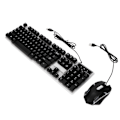 Miniatyrbild 7 av 8: 104 tangenter Tangentbord Mus Set Bakgrundsbelysning USB Färgglad Ergonomisk Stabil Bakgrundsbelyst tangentbord Mus Combo