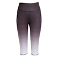 Miniatyrbild 1 av 8: Kvinnor Hög Midja Yoga Byxor Gradient Svart Rumpa Lyft Ben Slanka Fitness Tights Klippta Byxor XL
