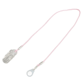 Miniatyrbilde 8 av 8: Høreapparatholder Gjennomsiktig klips Rosa tau Nylon Enkelt feste Høreapparatsnor for hagearbeid Monaural