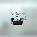Pikkukuva 2 / 4: 18x15cm Naisten WC-oven Tarra Seinäkoriste WC-seinätarra Hauskat Söpöt Tarvikkeet Tyttöjen Huoneen Koristeellinen Juliste