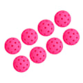Miniatyrbild 5 av 8: 12 st 74 mm 40 hål Pickleballs PE-plast Hög elasticitet Pickleball Utomhus Hålbollar Rosa
