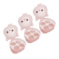 Miniatyrbillede 3 af 8: 3 stk. 4 rum makeup svampeholder katteformet støvtæt transparent skønhedssvamp beholderholder