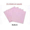 Pikkukuva 1 / 5: Kaksipuolinen korujen kiillotusliina 60mm 80mm 100mm kulta- ja hopeaesineiden puhdistustyökaluihin 10-30kpl Mikrokuitu 8x8cm 30kpl Pinkki