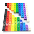 Miniatyrbild 7 av 8: 100 st 10 färger Barn Multi Linking Counting Cubes Snap Blocks Barn Tidig Utbildning Byggstenar Leksaker