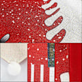 Miniatyrbild 3 av 5: Julstolsöverdrag Set om 4, Juldekoration för Matsal Snögubbe Stolsöverdrag, Uppgraderad Större Storlek 20(B) x31.5(H) Julstolsöverdrag, Helg