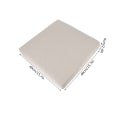 Miniatyrbilde 2 av 6: Myk firkantet yogagulvpute – beige, 40 x 6 cm (L x B x H), avtagbar og vaskbar