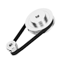 Miniatyrbillede 8 af 8: Synkront hjul Trintidskive Aluminium 20/60 tænder 3D-printerdele P36‑GT2‑6‑BF