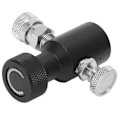 Miniatyrbillede 4 af 8: G1/2-14 CO2-påfyldningsadapter-stik, sort sodavand ASA-udløserventil med 8 mm hun-hurtigstik