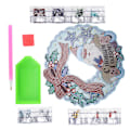 Miniatyrbild 8 av 8: Rhinestone-målning krans robust hållbar unik design vacker attraktiv rhinestone konst kransDZ634
