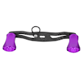 Pikkukuva 7 / 8: LowProfile Reel Conversion Double Rocker Flat Handle Knob Fishing Wheel Accessory(purple )
