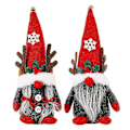 Miniatyrbillede 1 af 5: Jule Gnome Plys Elf Dekorationer - Håndlavet Skandinavisk Tomte til Juledekorationer