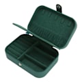 Miniatyrbillede 7 af 8: Smykkeæske til kvinder, bærbar, elegant PU-læder, ringe, øreringe, halskæde, opbevaringsorganisator, etui, grøn