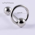 Miniatyrbilde 2 av 5: Sett med 7 klare akrylretainer i 16g for tragus, helix, leppe og bruskpiercinger