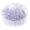 Miniatyrbillede 7 af 8: 50 stk Kirsebærformet papirclips Lilla søde anti-skrid papirclips til bogmærke Office Document File