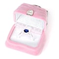Miniatyrbillede 5 af 5: Velvet Ring Smykke Display Opbevaring Bo x Gaveæske Holder Organizer - Pink Håndtaske Form