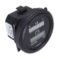 Miniatyrbild 3 av 5: 12V/24V/36V/48V/72V LED Digital Batteristatus Laddningsindikator med Timräknare Svart