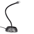 Miniatyrbillede 7 af 8: HXSJ USB-mikrofon med klar lydkvalitet, MIC-driverfri HUB-dockingstation, stemmerør til spilchatkonferencer