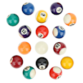 Pikkukuva 3 / 8: 16 kpl ympäristöystävällisiä 38 mm hartsilasten biljardipalloleluja Mini Pool Table Accesssory