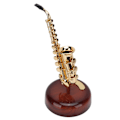 Miniatyrbild 4 av 8: Saxofon Musikbox Mini Saxofon Modell Roterande Musikbox för Heminredning Födelsedagspresent